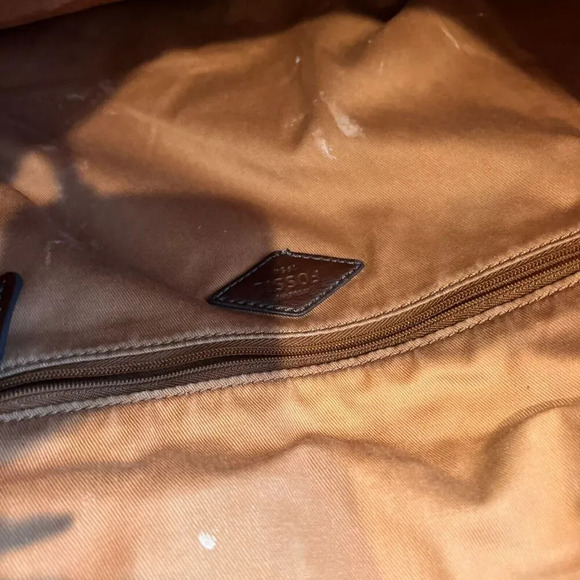 Fossil Jenna PVC Tote Bag Double Handle Key Accent Medium Zipper Shoulder Bag - Picture 12 of 16